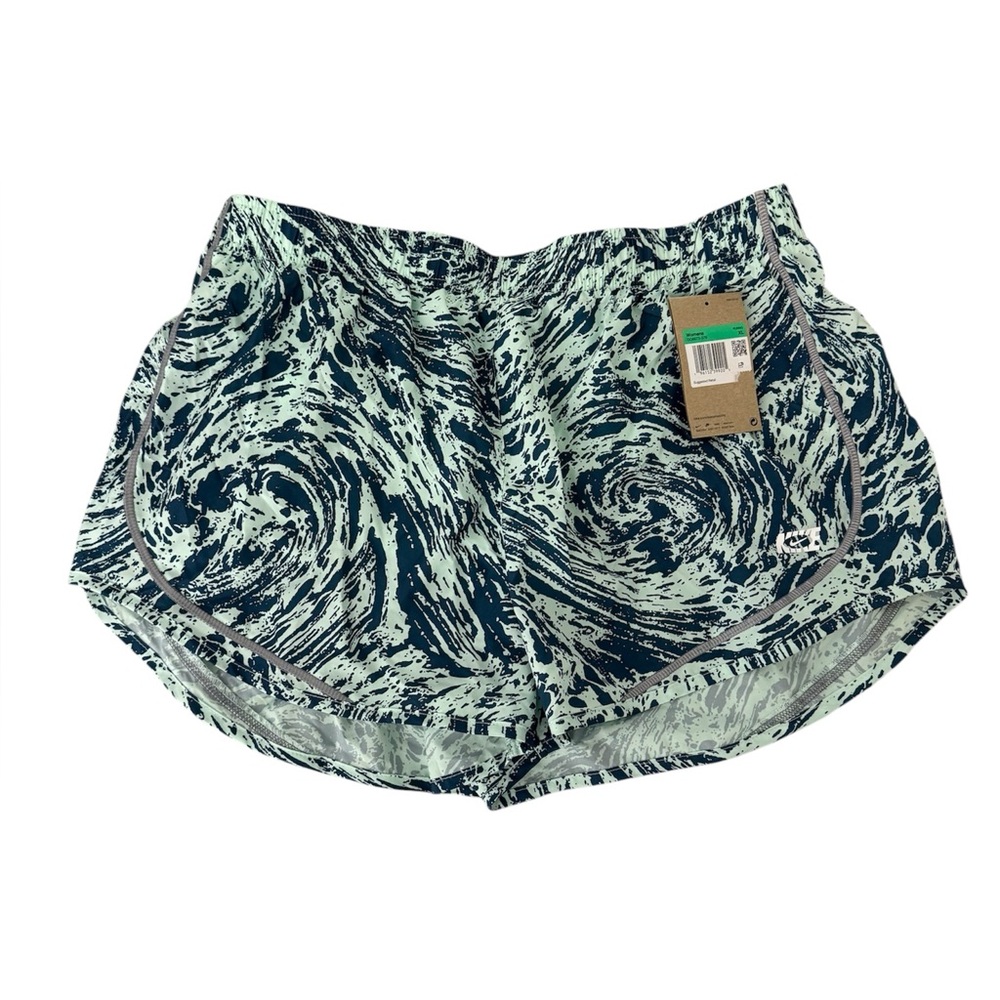 New Nike Dri-Fit Icon Clash Tempo Running Shorts in Blue/Mint Swirl Print NWT XL - Picture 2 of 5